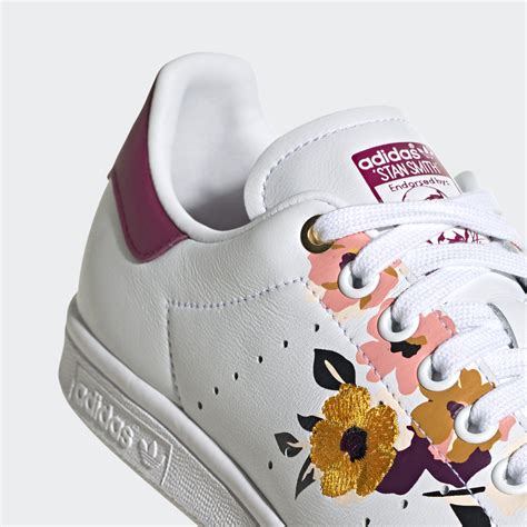 adidas sneakers with flowers